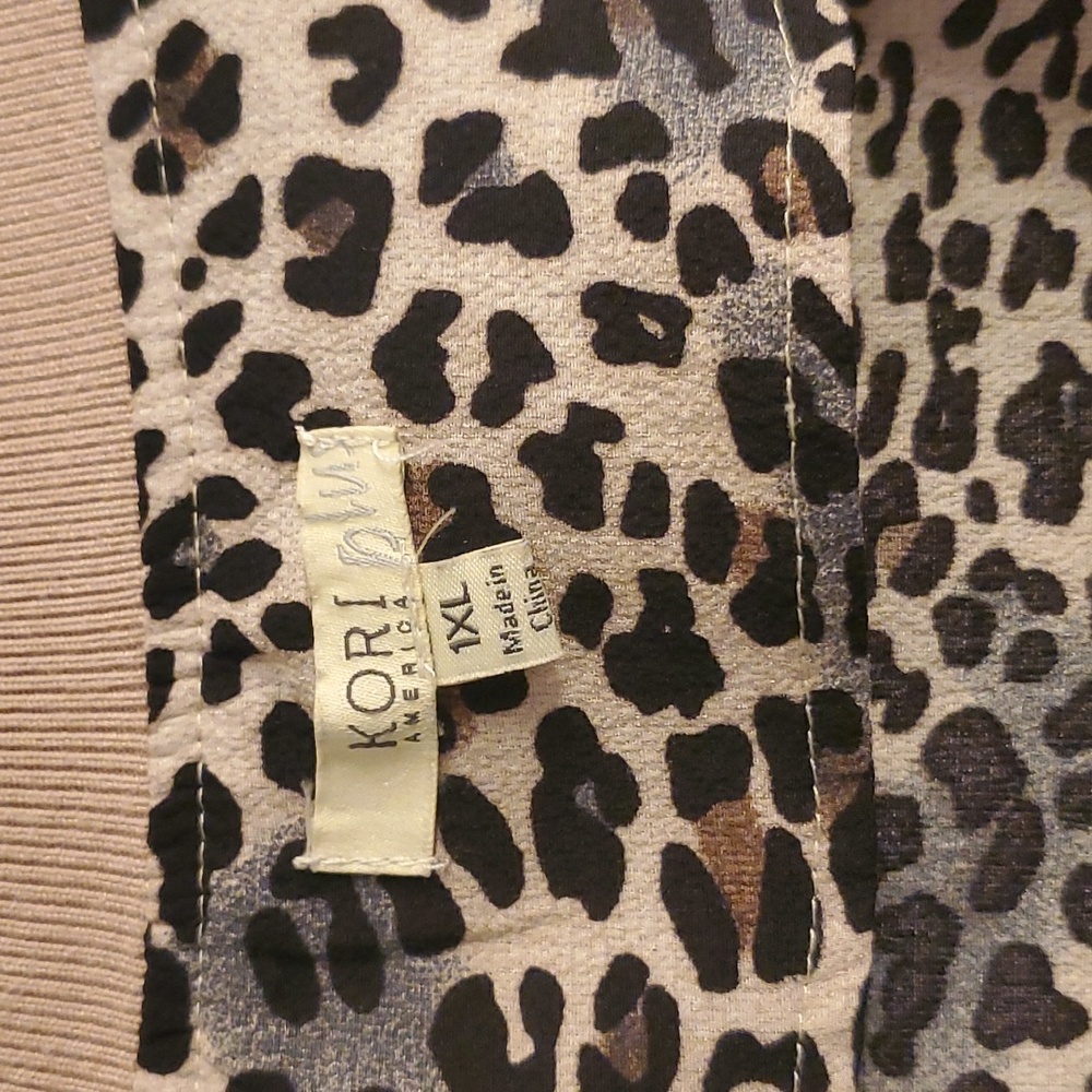 Leopard print zip up jacket - Picture 3 of 5